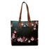 Greenish Grey Floral Printed Structured Shoulder Bag - Uncommongifts.in